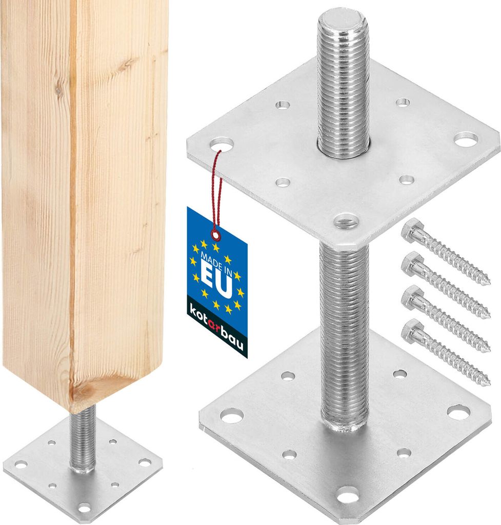 KOTARBAU® Podstavec stĺpa 110 mm x 110 mm x 250 mm Závit Obrázok produktu 1