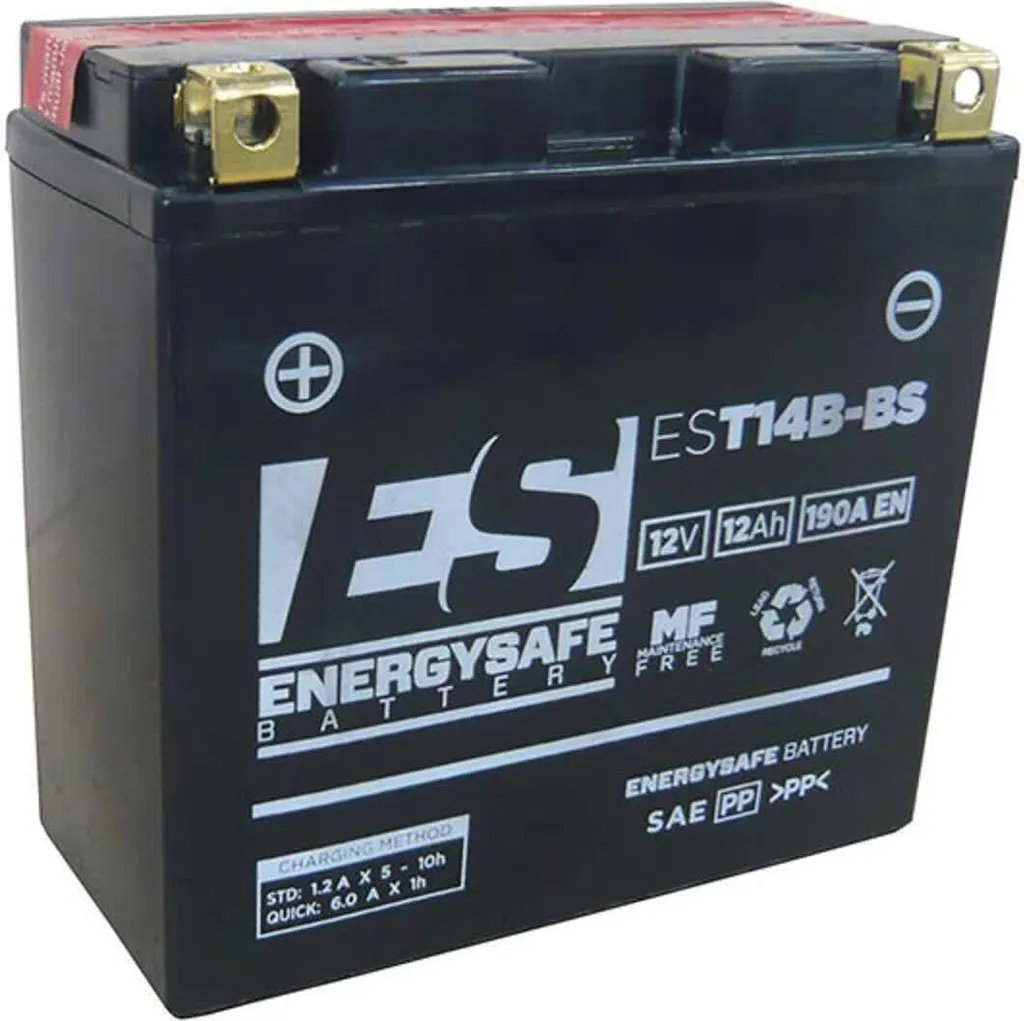Batterie de Moto 12V 12AH EnergySafe EST14B-BS Spéciale Yamaha Moto