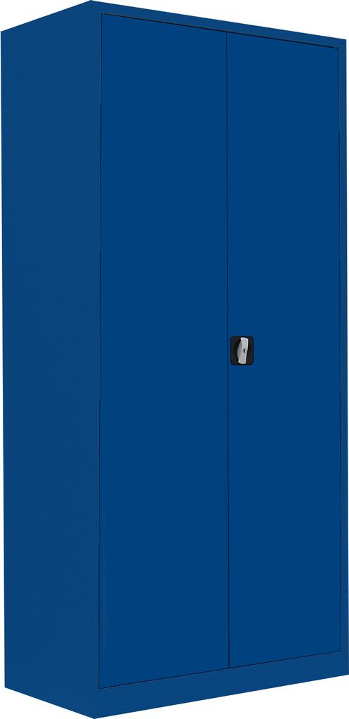 LÜLLMANN Stahlschrank 530353 enzianblau 92,5 x 50,0 x 195,0 cm, aufgebaut