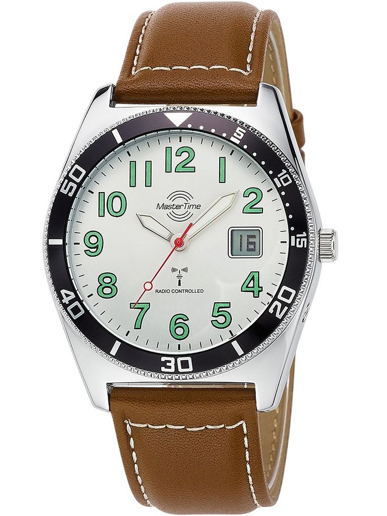 Master Time MTGA-10856-41L Funkuhr Herrenuhr 42mm 5ATM