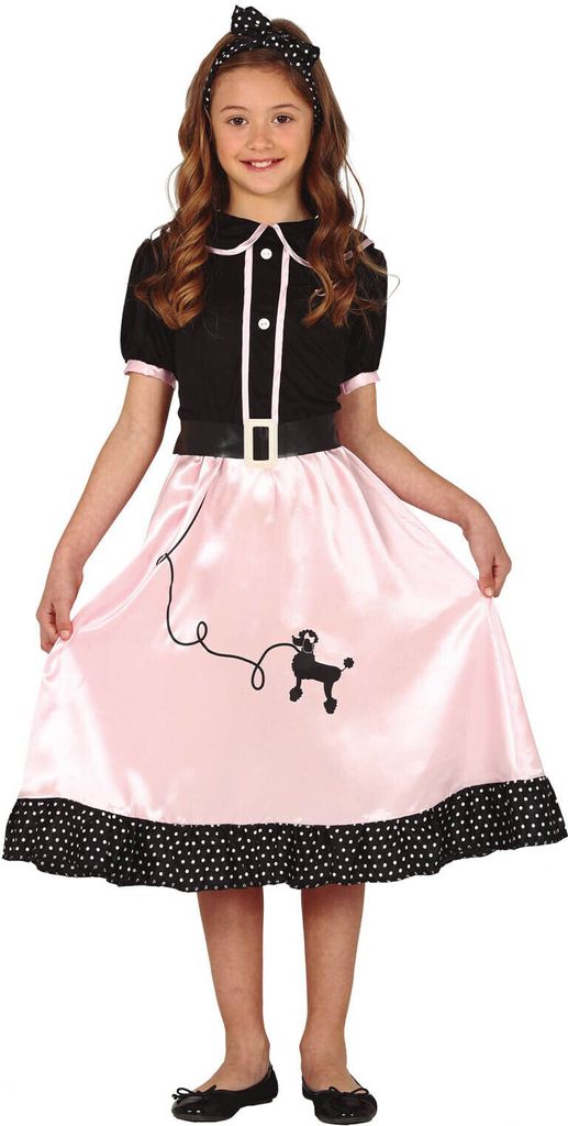 50er Jahre Rockabilly Kleid für Mädchen, Größe:140/146