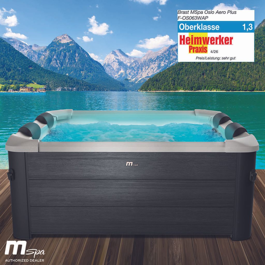 BRAST Whirlpool MSpa Oslo Aero Plus XXL mit Fester Produktbild 