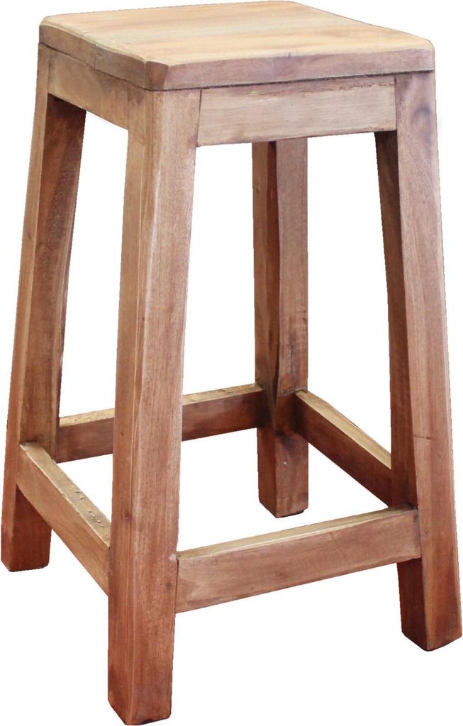 Barhocker aus Massivholz, klassisch und stabil, Retro Produktbild 