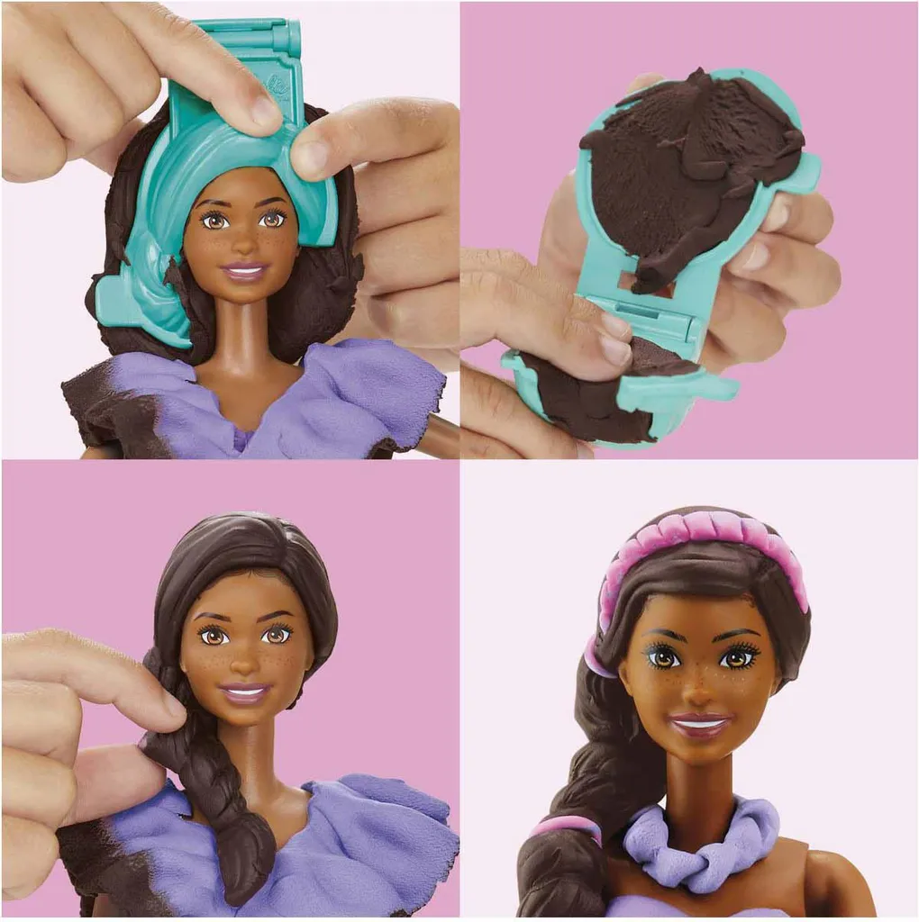 Jeu de Pâte à Modeler Coiffure Barbie Hasbro Activité Créative - 3