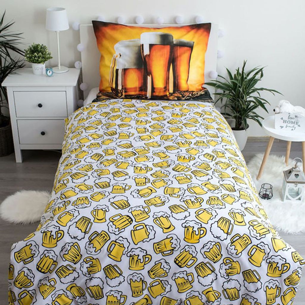 Fotoprinty Sweet home Dekbedovertrek Bier - Eenpersoons Zdjęcie produktu 3