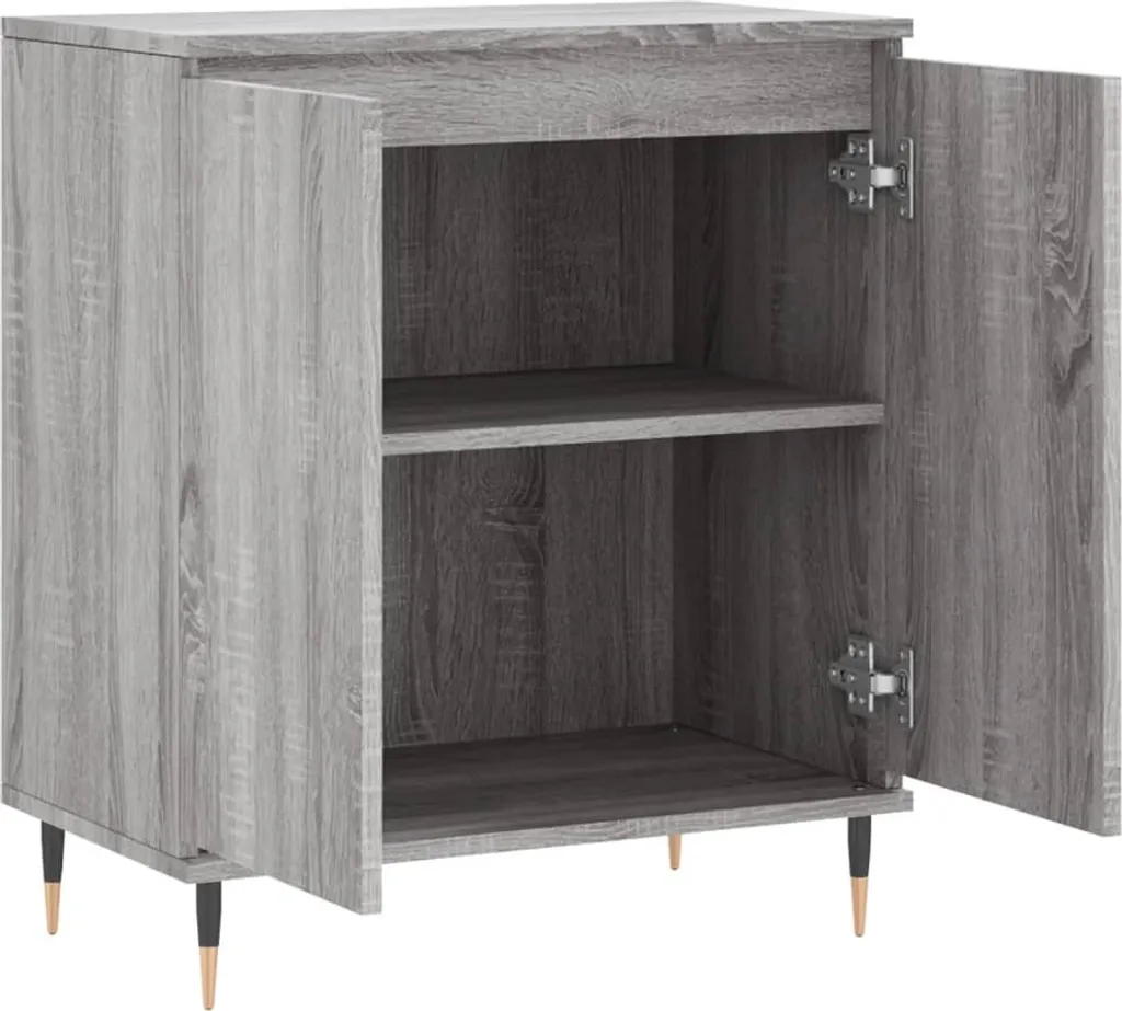 Maison Exclusive Mobiletto 60x35x70 cm - Credenza Grigio Sonoma Ligneo - 6