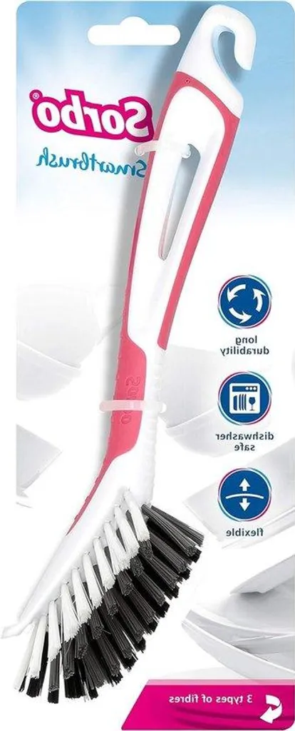 Brosse à vaisselle rose : fini les résidus incrustés et les brûlures