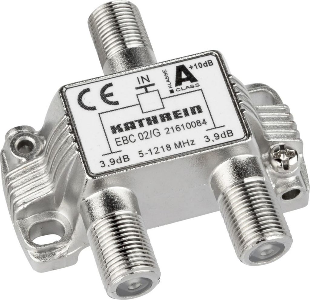 KATH Verteiler 2-fach EBC 02/G 3,9dB 5-1218MHz 21610084 Produktbild 