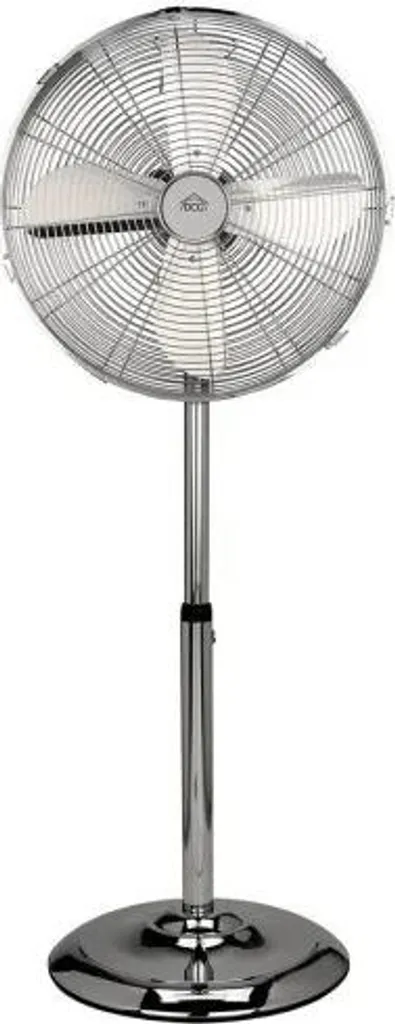 Ventilateur sur pied en métal chromé DCG VE1675 oscillant et puissant