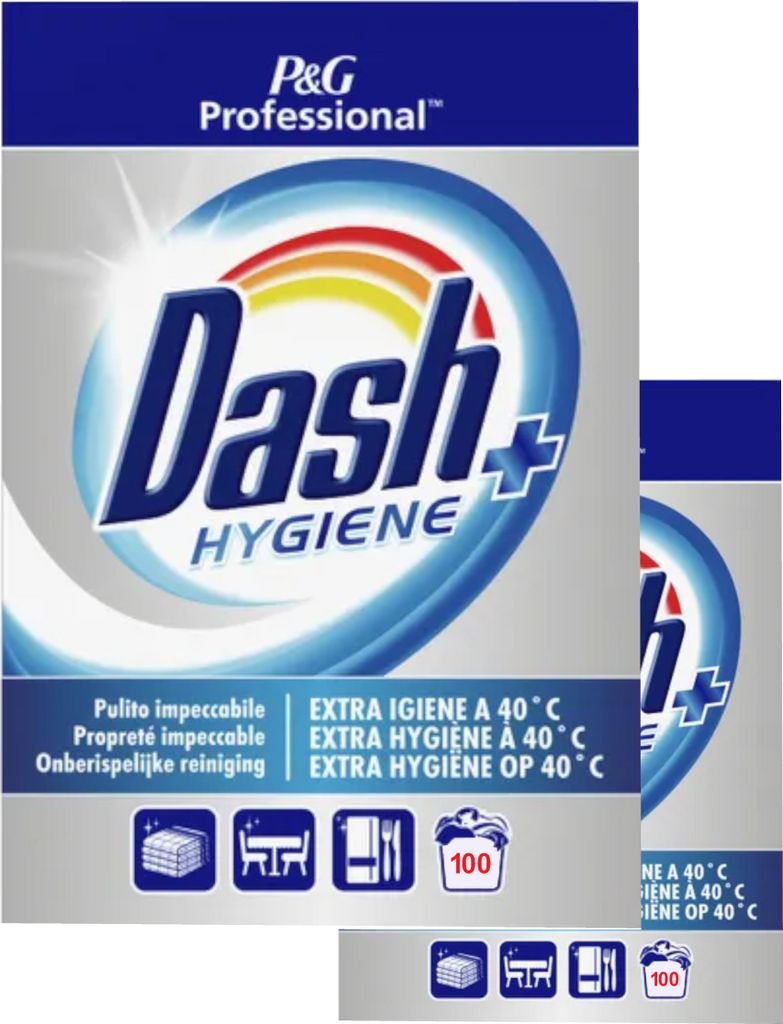 Dash Hygiene + Professional 2x100 Wäschen - 13,5 KG Produktbild 