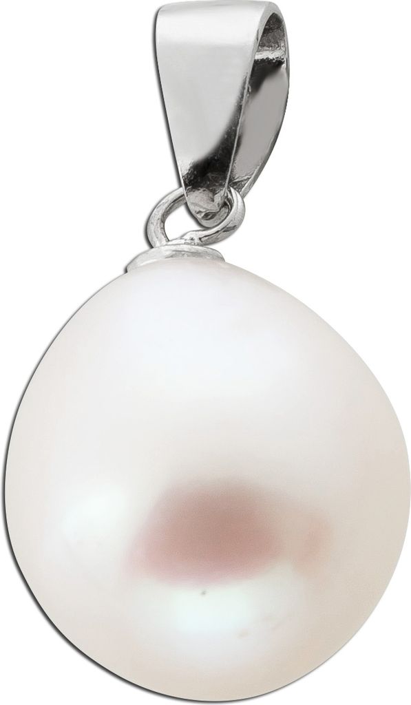 Perlen Anhänger Silber 925 Süßwasser Zuchtperle 10-11mm