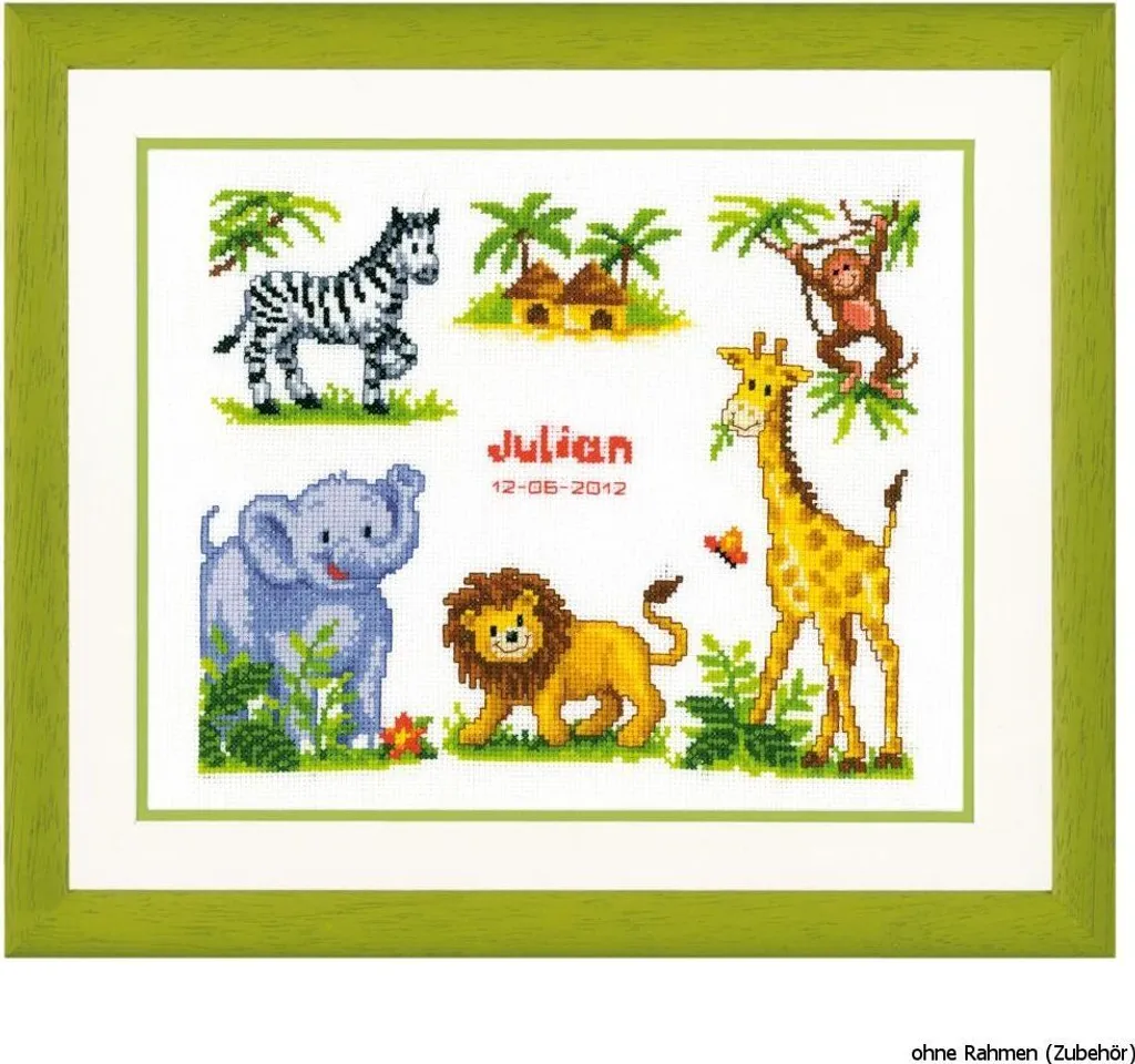 Kit de broderie Safari Vervaco - Idée cadeau créative pour décoration