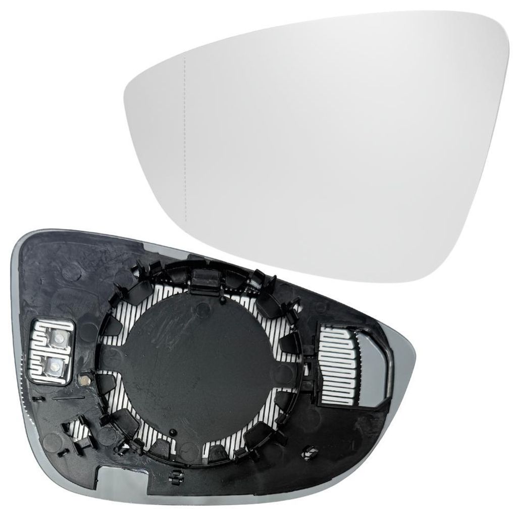 BILMAX Spiegelglas Ersatz für Volkswagen Passat 2010–2014, Jetta 2010–2017, Scirocco 2008–2017, EOS 2008–2015 Beheizbar, Links