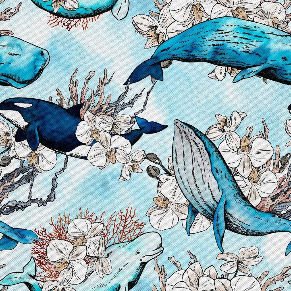 OUTDOOR DEKOSTOFFE OXFORD - Motiv Wale I DX382