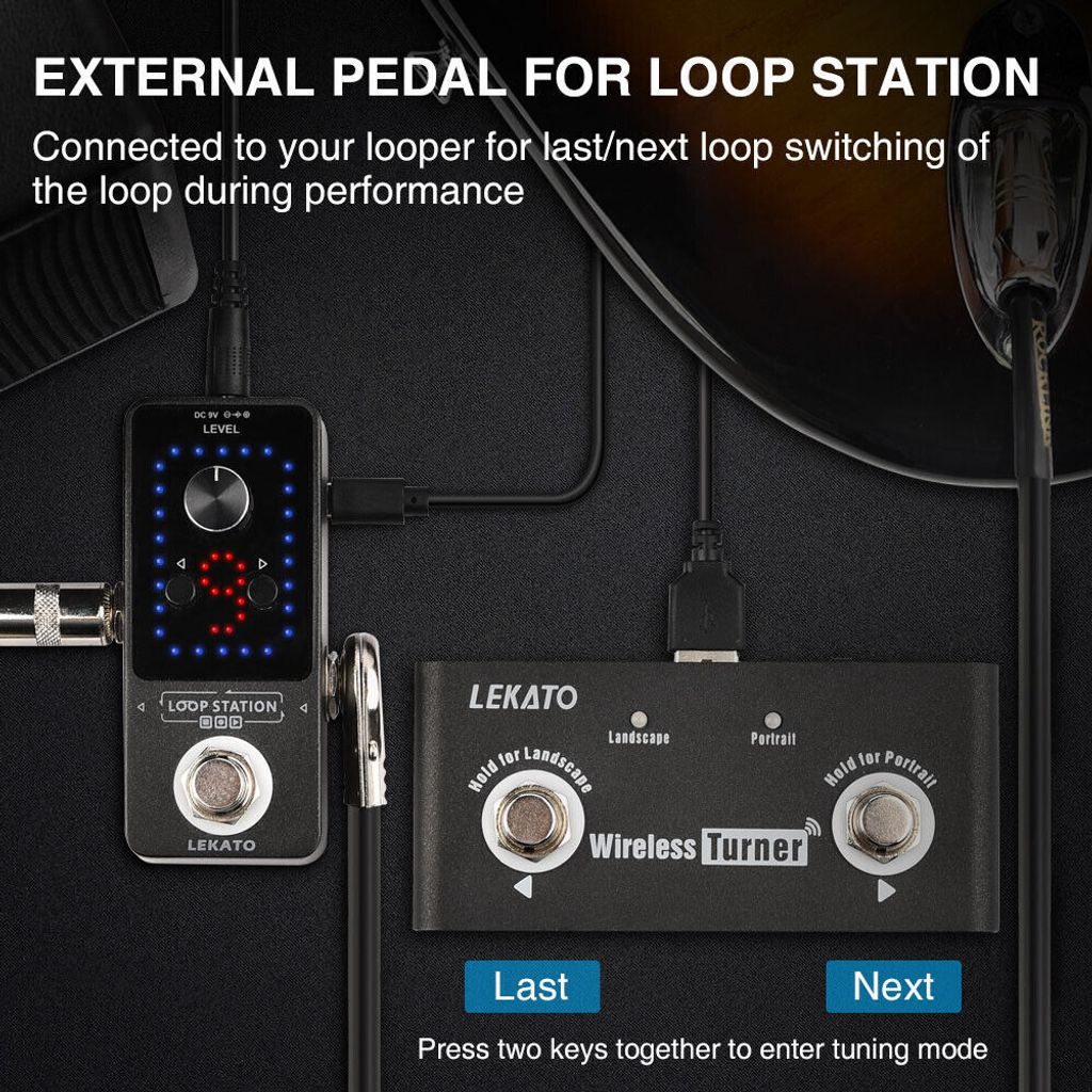 LEKATO Kabelloser Page Turner-Pedal-Controller Produktbild 6