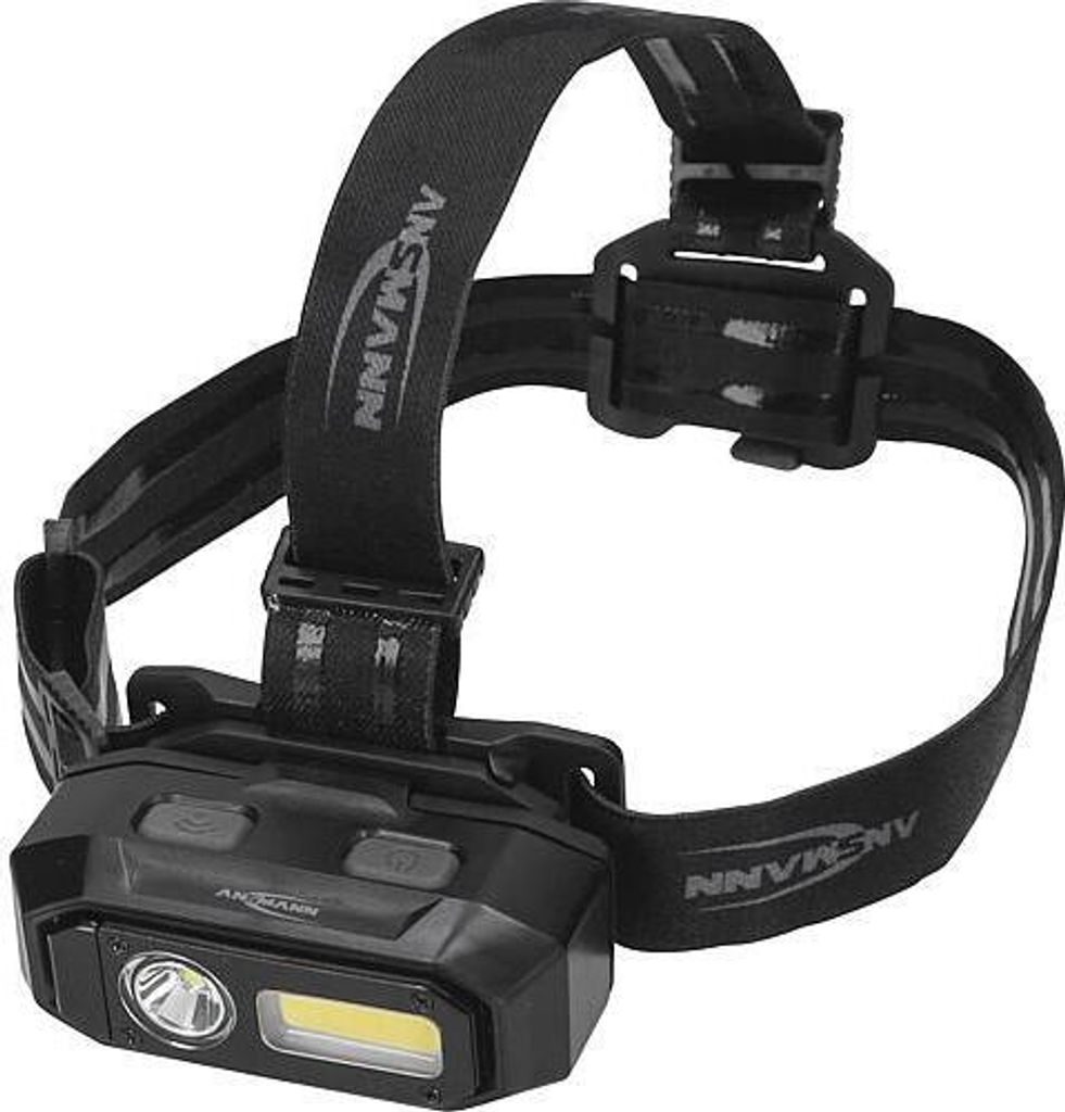 ANSMANN Profi-Stirnleuchte mit Sensormodus, wiederaufladbar