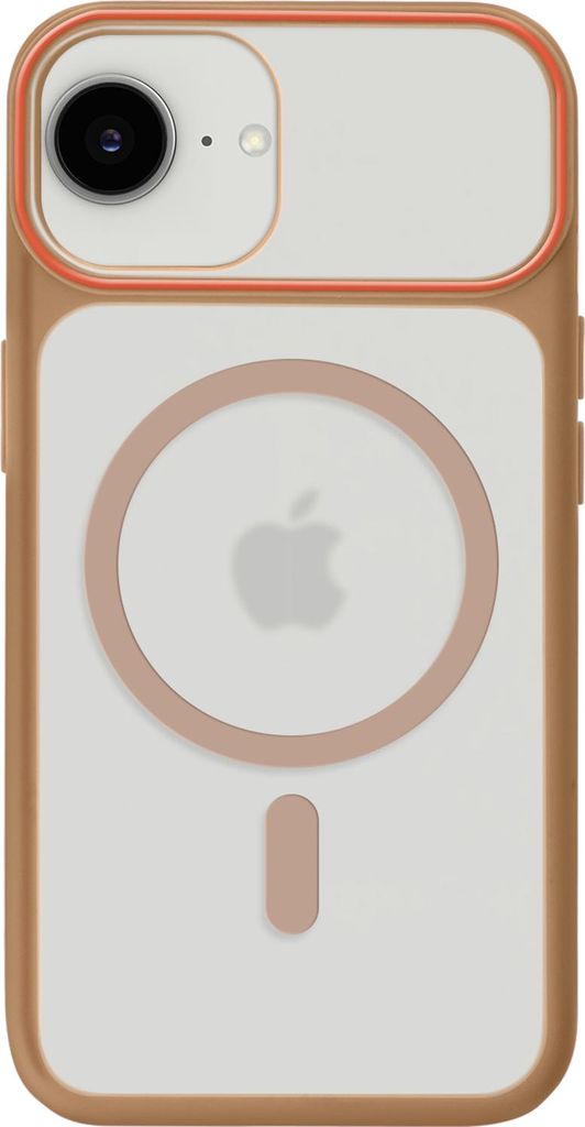 Avizar, iPhone 16e Hülle Dual-Material MagSafe Kompatibel Schutzhülle Case, Braun