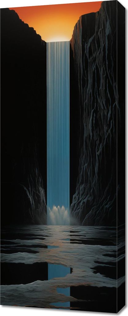 Bild 40x100cm Wasserfall des Lichts