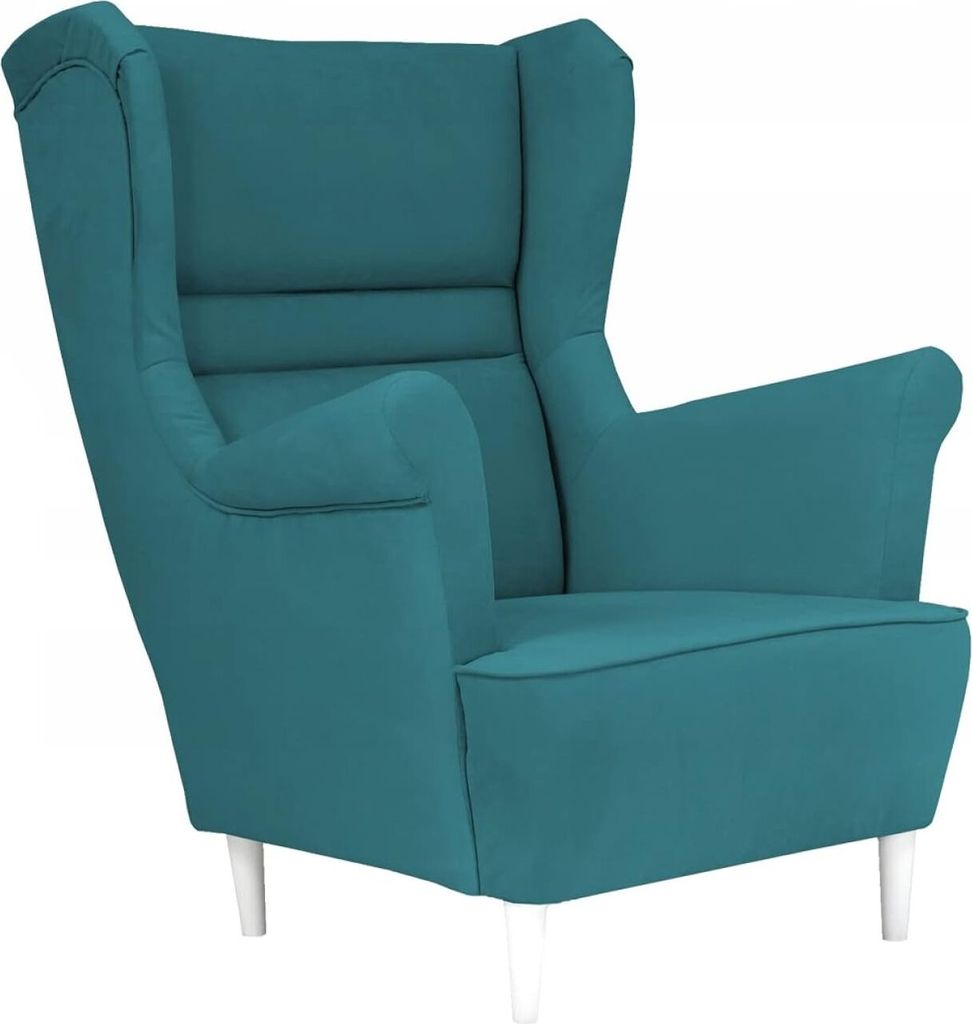 Family Meble Ohrensessel Zoja Relaxsessel Skandinavisch Bequemer Sessel Loungesessel Fernsehsessel Für Wohnzimmer Schlafzimmer Büro (AMORE 066)