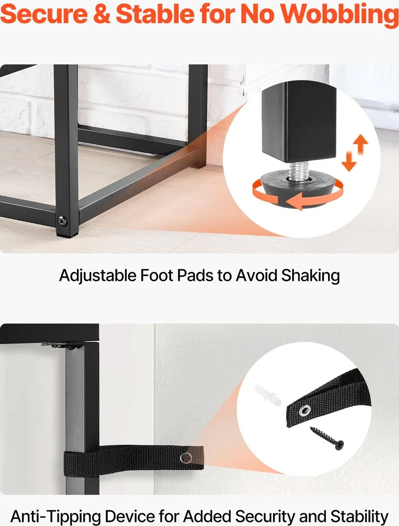 Console Entrée en Verre Trempé 107 cm - Table d'Appoint Rectangulaire