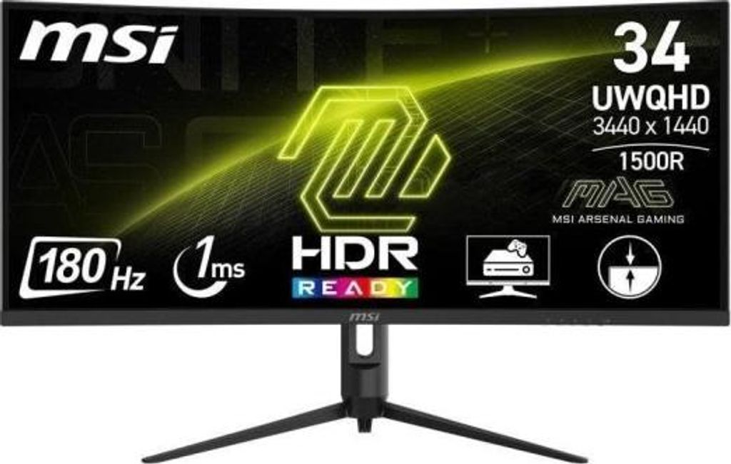 MSI MAG 342CQR E2 34" LED VA UltraWide QHD 180Hz Curva Immagine del prodotto 