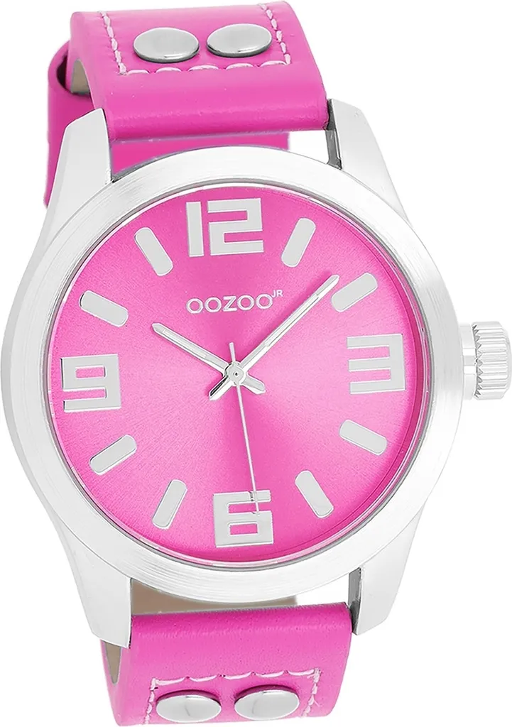 Montre Oozoo Junior Rose Chatoyante en Métal Résistant et Design Quartz