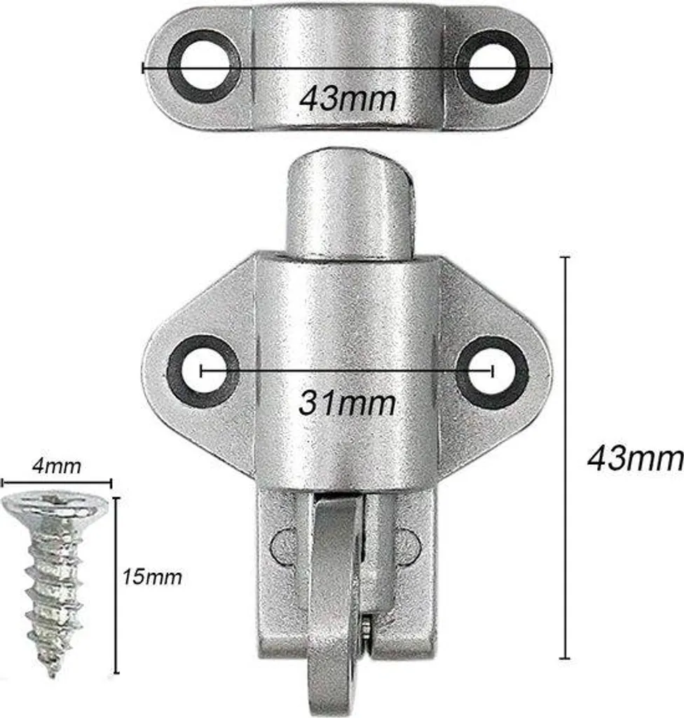 Poignée de porte inox robuste contre l'usure - Remplacez vos vieux modèles