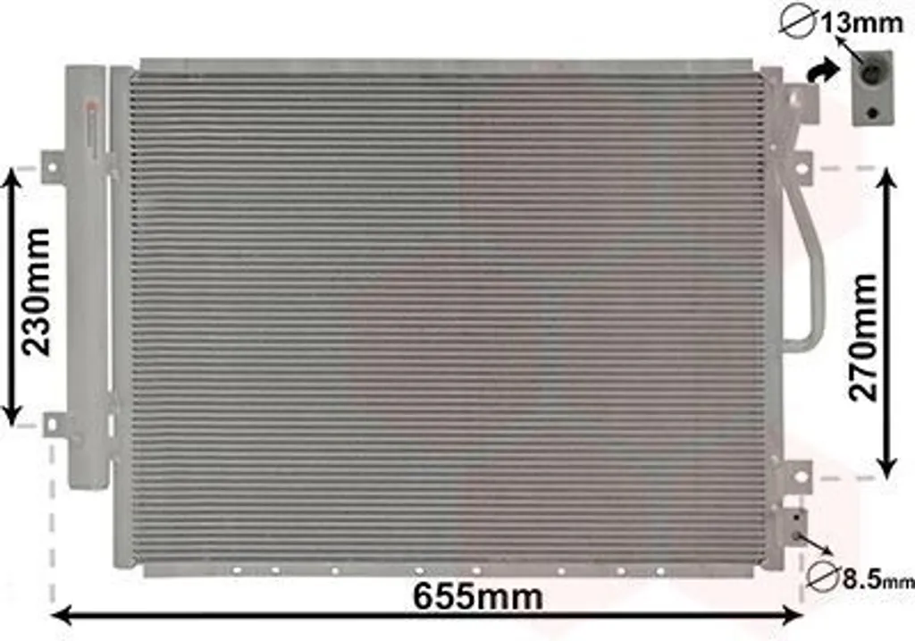 Réparer Fuite Clim KIA : Condenseur VAN Wezel 83005123 avec Tuyauterie