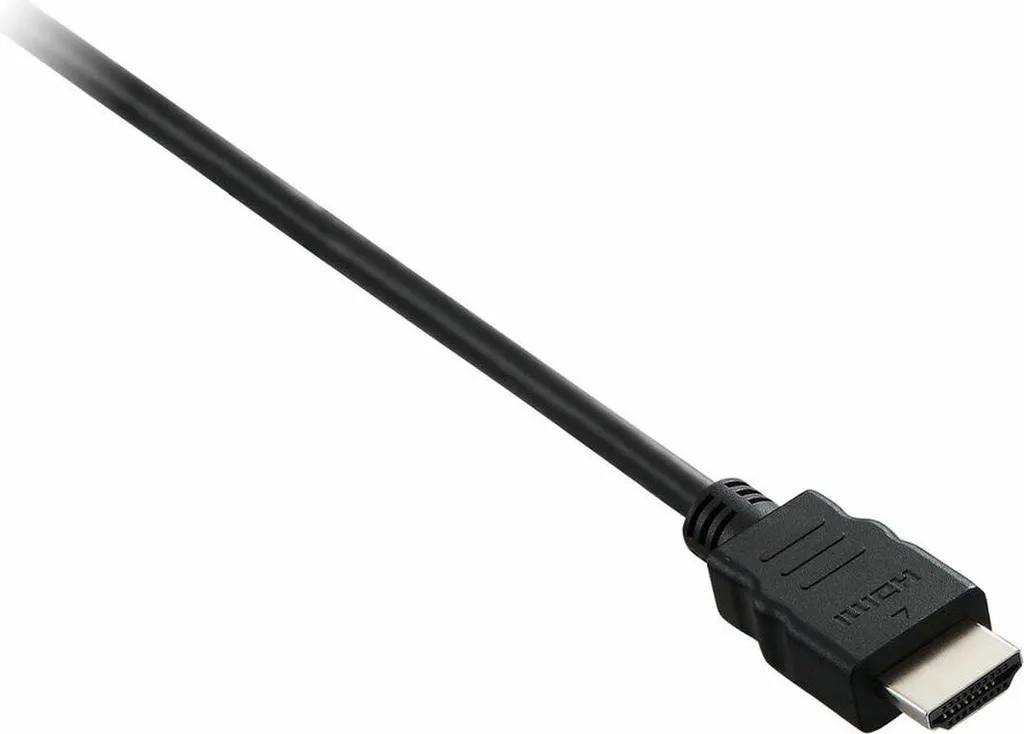 Câble Vidéo HDMI Haute Vitesse V7 - Cordon Noir 3 Mètres pour Écran PC