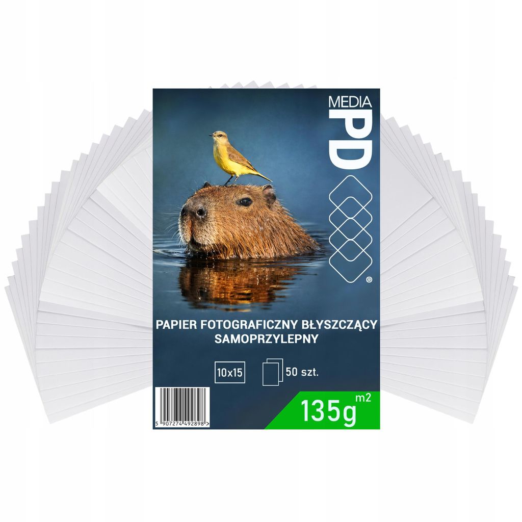 Fotopapír samolepicí 10 x 15 cm (4R) lesklý 135 g/m² – 50 Obrázek produktu 