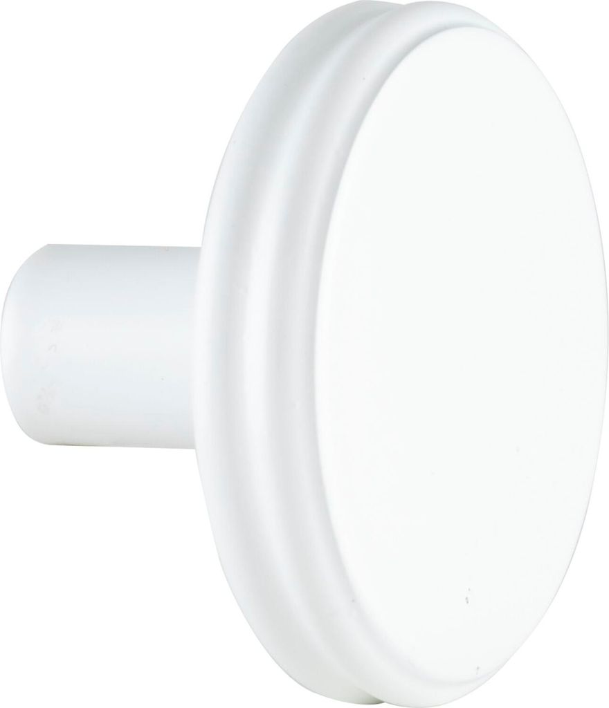Möbelknopf Isis ø 35mm Möbelknauf Tiefe 24mm, Zinkguss weiß matt
