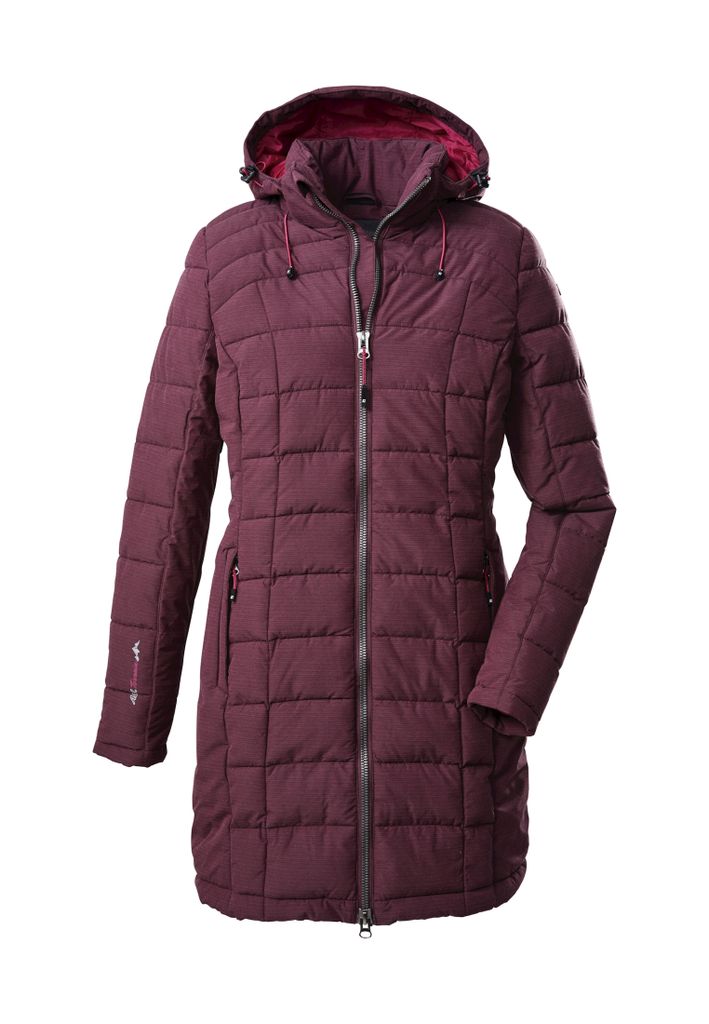 killtec Steppparka Skane WMN Quilted PRK 00439-pflaume 40 weiblich
