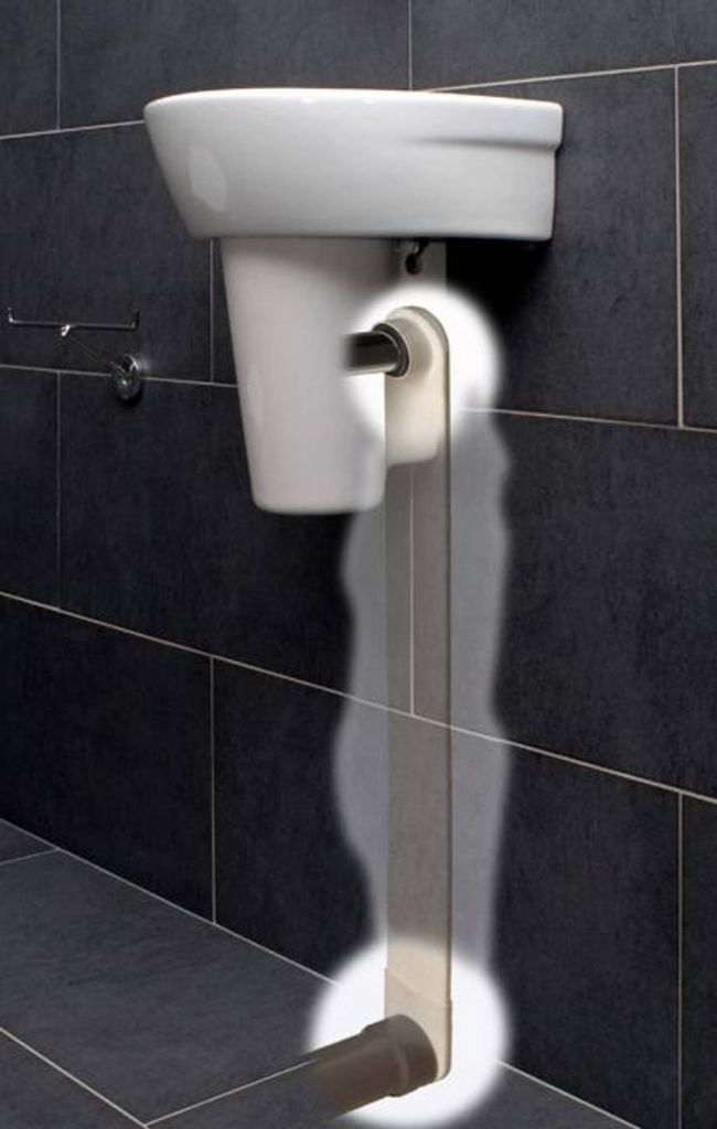 Slimtube Abflussrohr oval 750 mm Produktbild 4