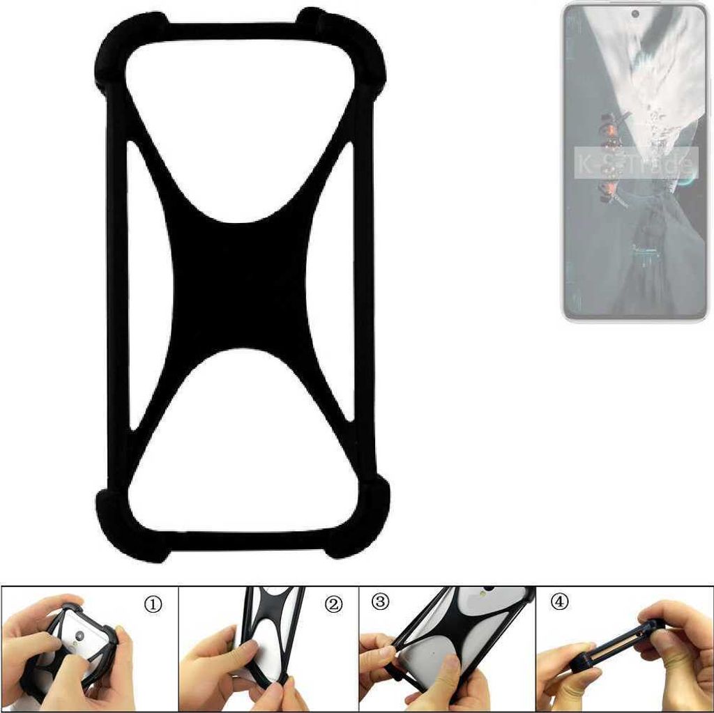 K-S-Trade Handy-Hülle Schutz-Hülle kompatibel mit Huawei Nova 12s Silikon Bumper TPU Softcase Smartphone Stoßschutz, schwarz