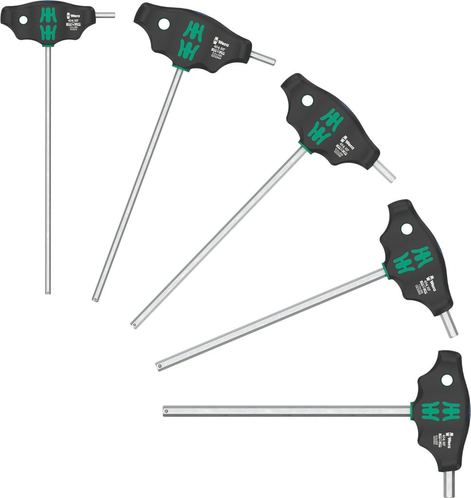 Wera 454/5 HF SHK Set 1 Schraubendrehersatz Quergriff-Schraubendreher 5-teilig
