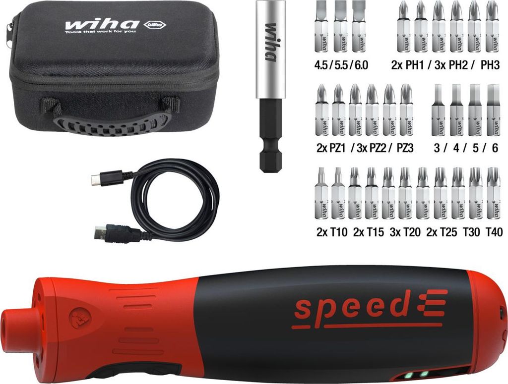 Wiha 45791 Wiha Schraubendreher-Set speedE® PocketDrive Image du produit 