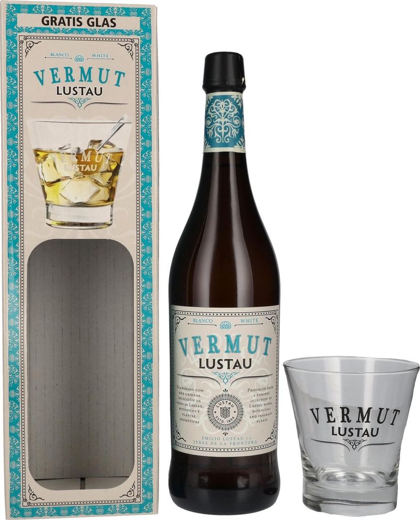 Lustau Vermut White 15% Vol. 0,75l en boîte cadeau avec Image du produit 