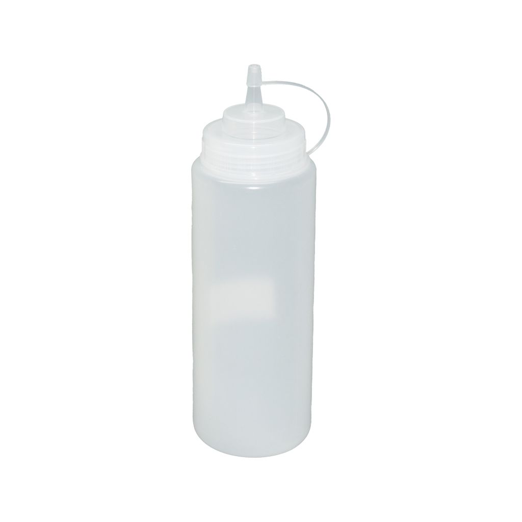 3 Stück transparente Quetschflaschen 1 Liter Dosierflasche Produktbild 2