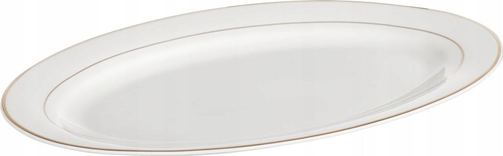 Ovale Porzellanplatte weiß 30,5 cm
