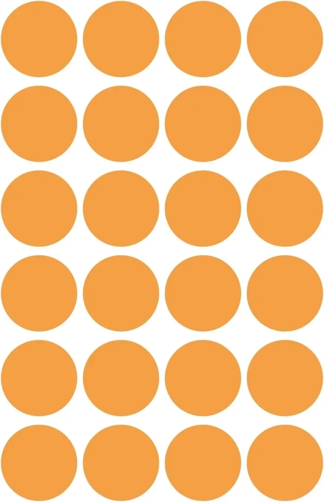 Avery Zweckform 3173 Points de repère orange Ø 18 mm - 10 lots de 96 - 2