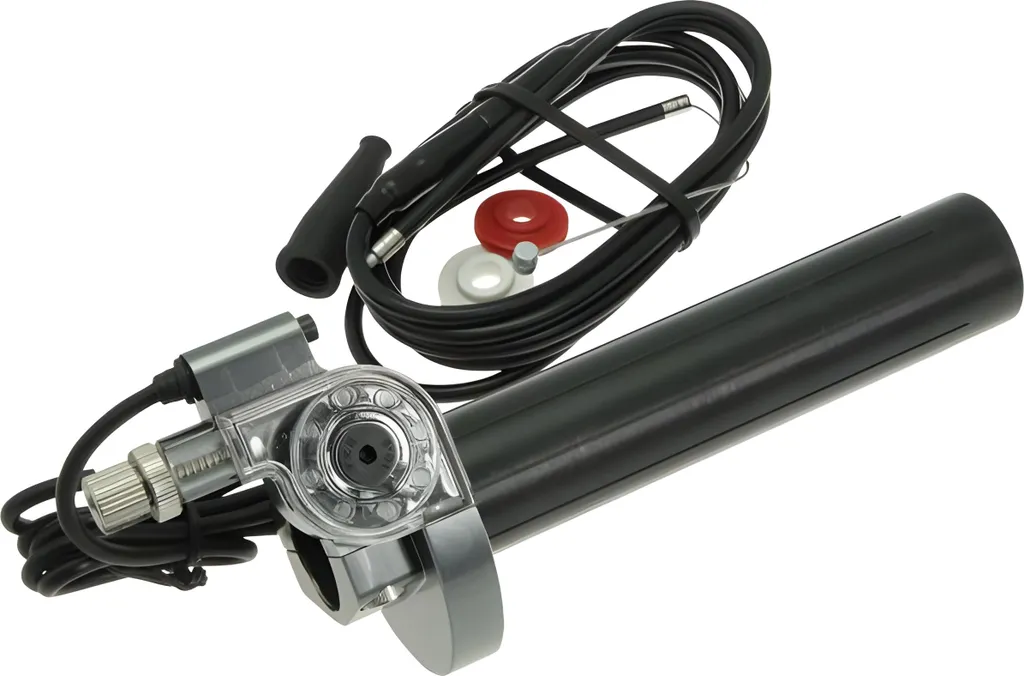 Poignée de gaz rapide Stage6 CNC Gris D22 avec câble et interrupteur