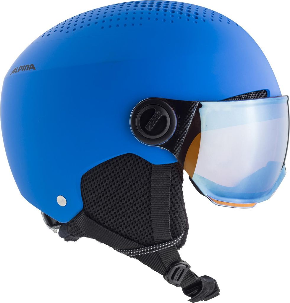 Alpina Snow Zupo Visor Q Lite Helm Mit Visier Blau 51-55 cm Produktbild 