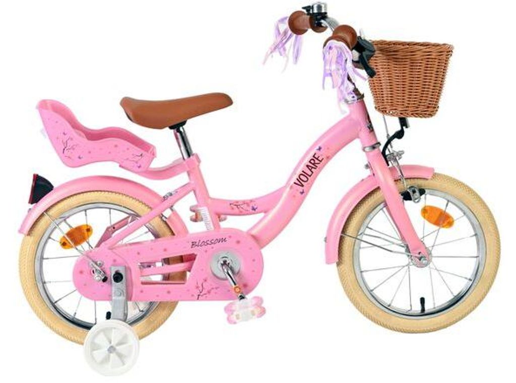 Volare Blossom Kinderfahrrad - Mädchen - 14 Zoll - Rosa Produktbild 