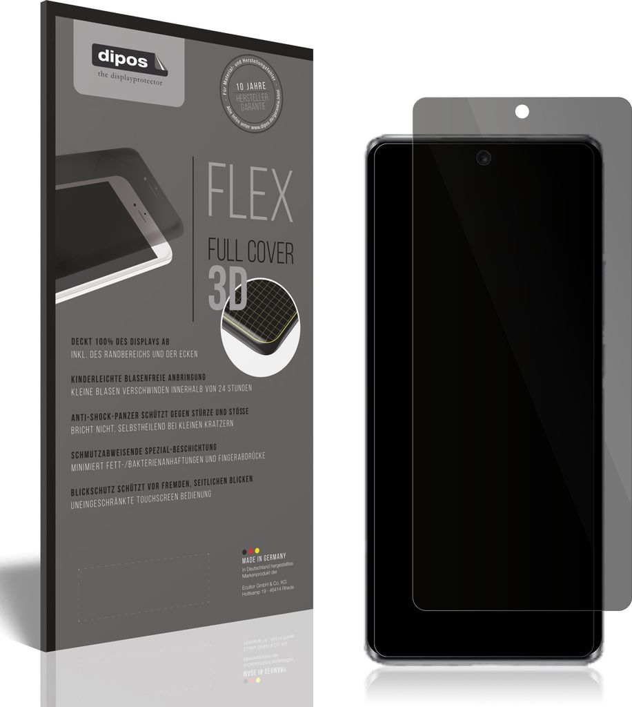 Full Cover Privacy Blickschutzfolie für Huawei Nova 10 Folie Anti-Shock