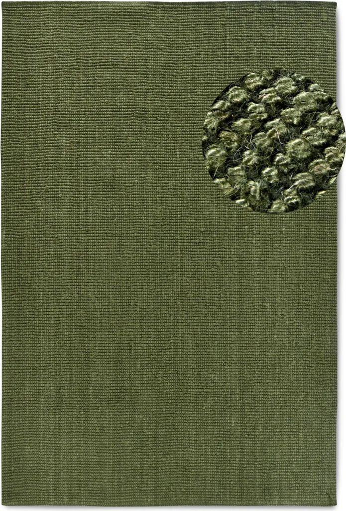 Tapis de Salon en Jute Rosalie Villeroy & Boch Coloris Vert Jungle Chic