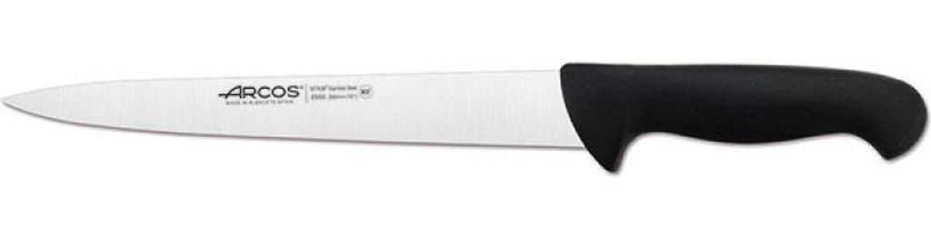 Filetiermesser Arcos Farbe - Prof 295525 in Nitrum Edelstahl und mango ergonomisches schwarzes Polypropylen und 25 cm Klinge, Vitrine