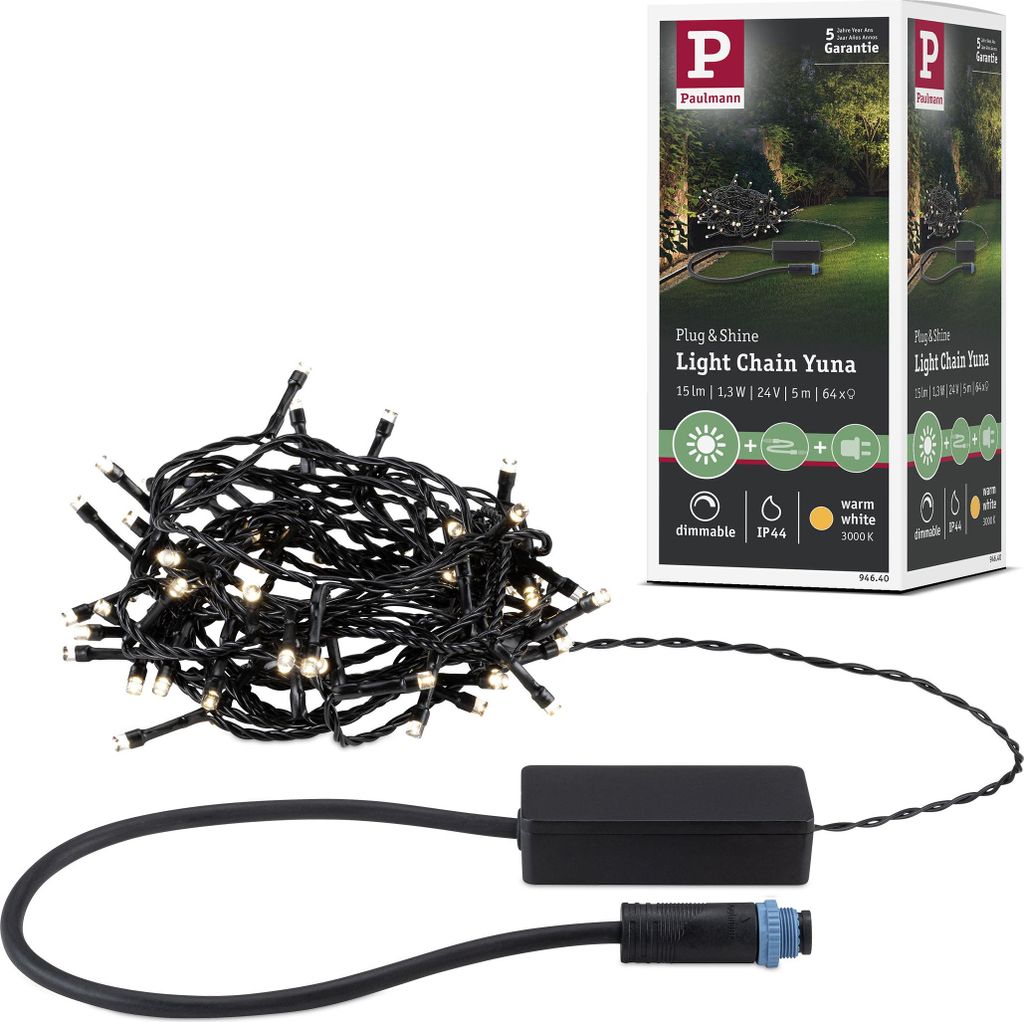 Paulmann Plug & Shine LED světelný řetěz Yuna 3000K 7,4 m Obrázek produktu 