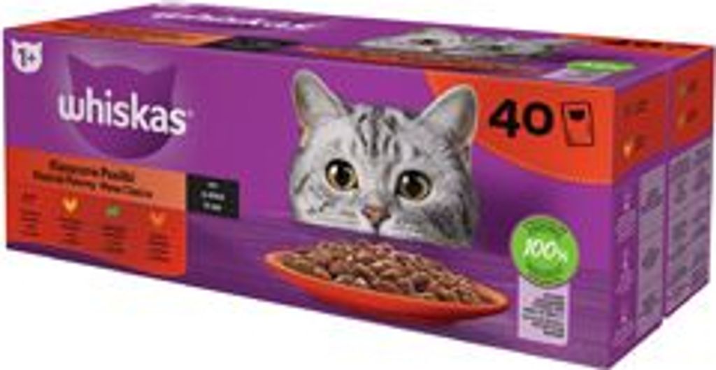 WHISKAS Classic Meals Mix - cibo umido per gatti - 40x85g Immagine del prodotto 