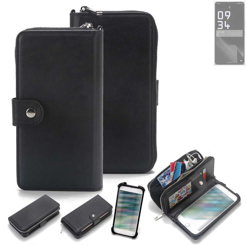 K-S-Trade 2in1 Handyhülle Schutzhülle kompatibel mit Leica Leitz Phone 2 & Portemonnee Cover Handy Hülle Case Etui Geldbörse Wallet Bookstyle
