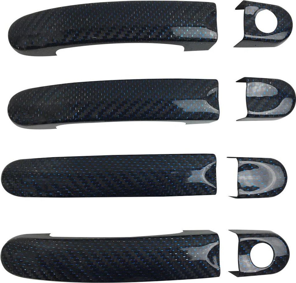 Türgriff Blende Türgriffkappe für VW Caravelle T5 2003-2015 4Tür Carbon Blau 8x